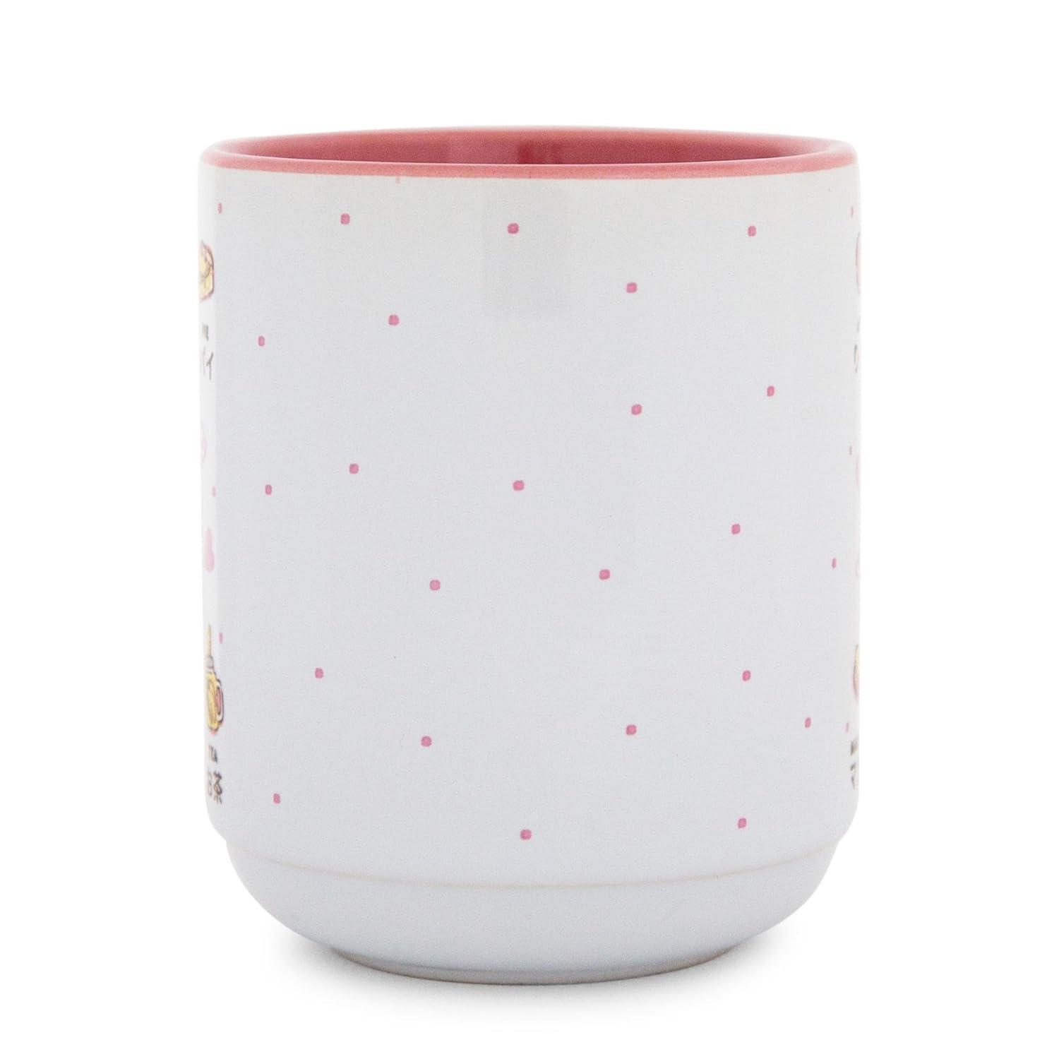 Silver Buffalo Sanrio Hello Kitty Apple Icons Ceramic Tea Cup | Holds 9 Ounces
