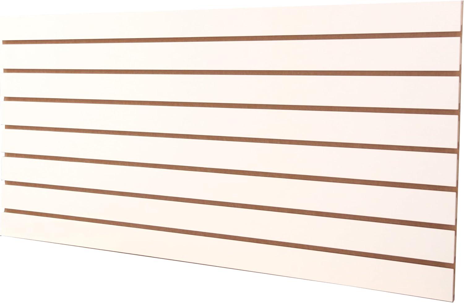 White Horizontal Slatwall Panels Pack of 2