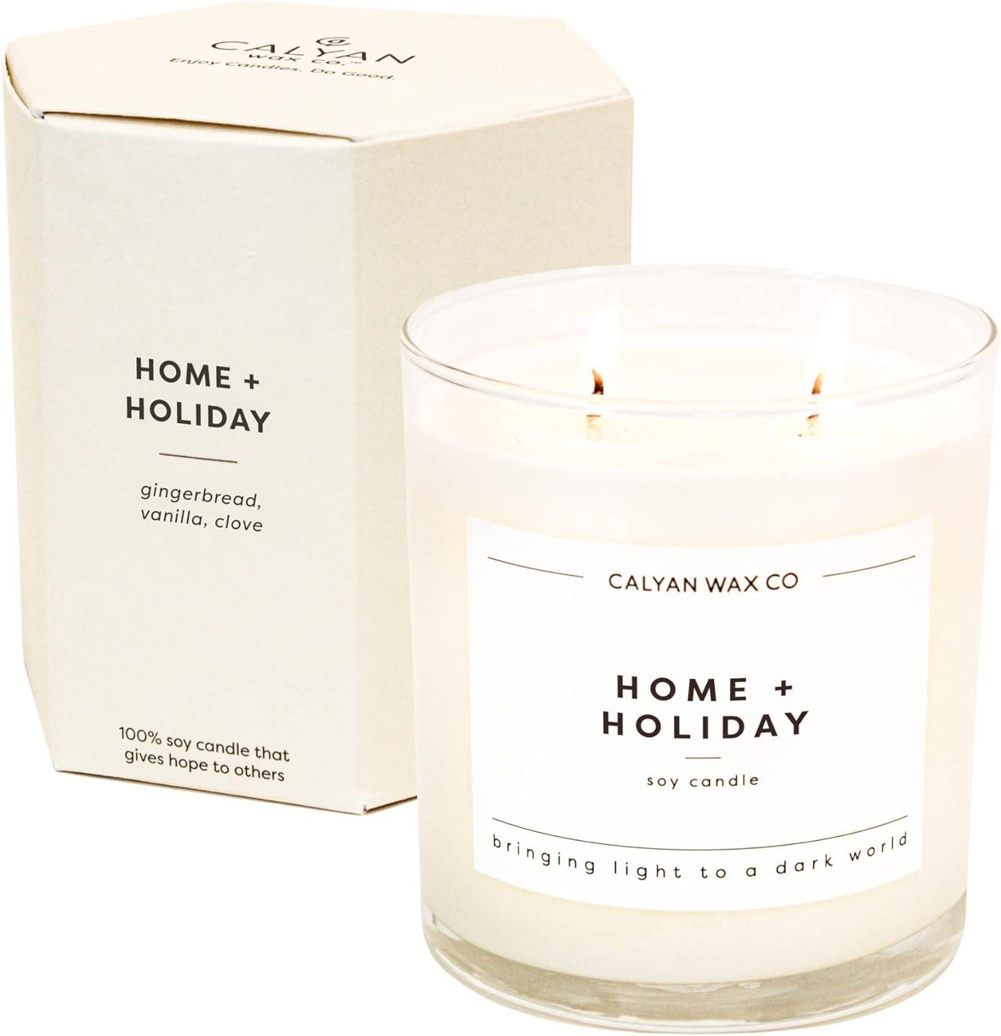 Home & Holiday Cream Soy Wax Scented Candle