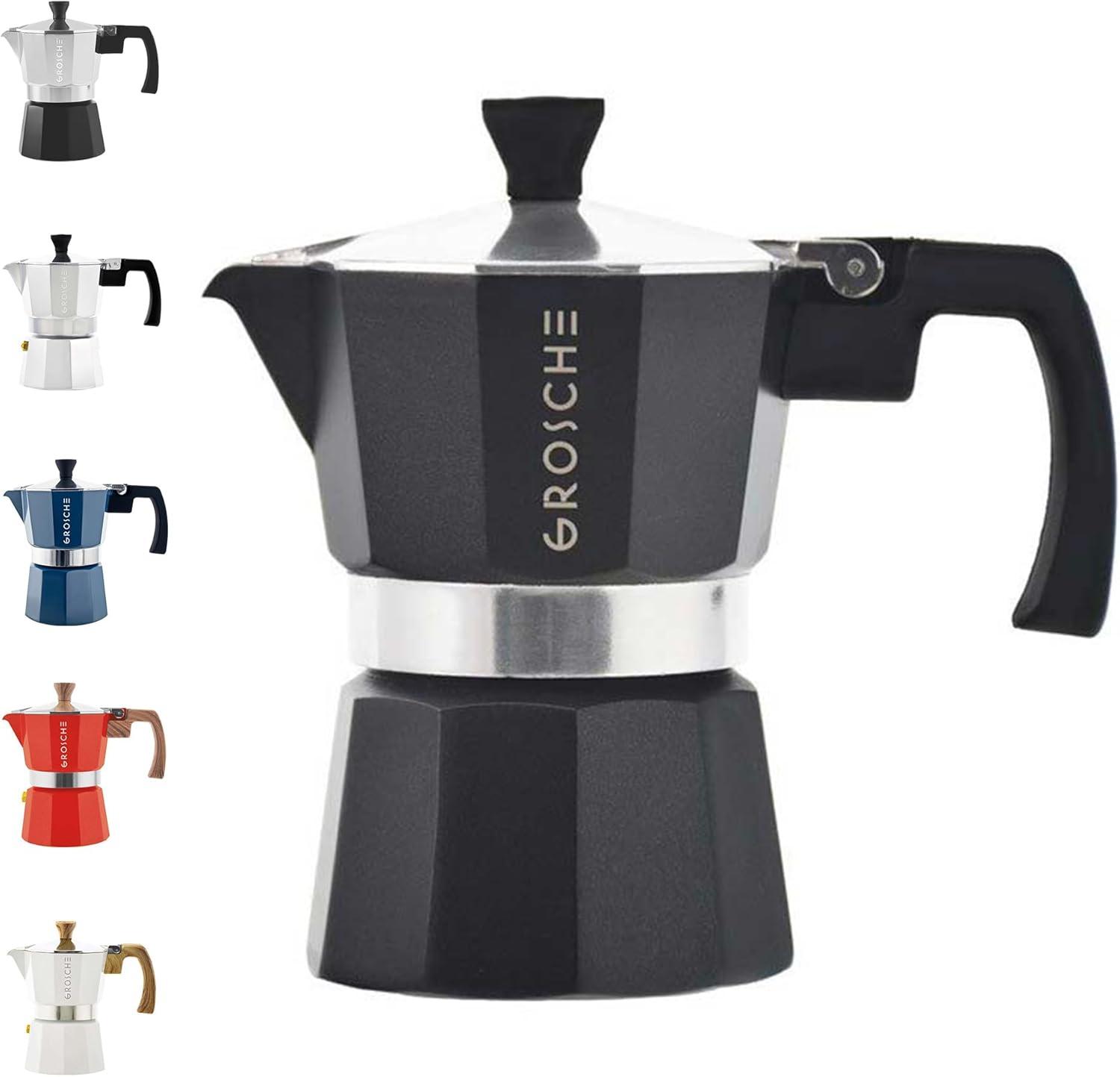 GROSCHE Milano Stovetop Espresso Maker Moka Pot Home Espresso Coffee Maker