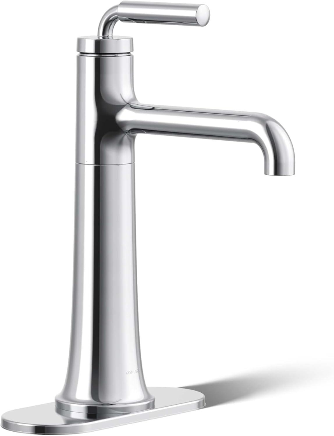 Tone Tall Single-Handle Bathroom Sink Faucet with Clicker Drain and Tailpiece, 1.2 GPM