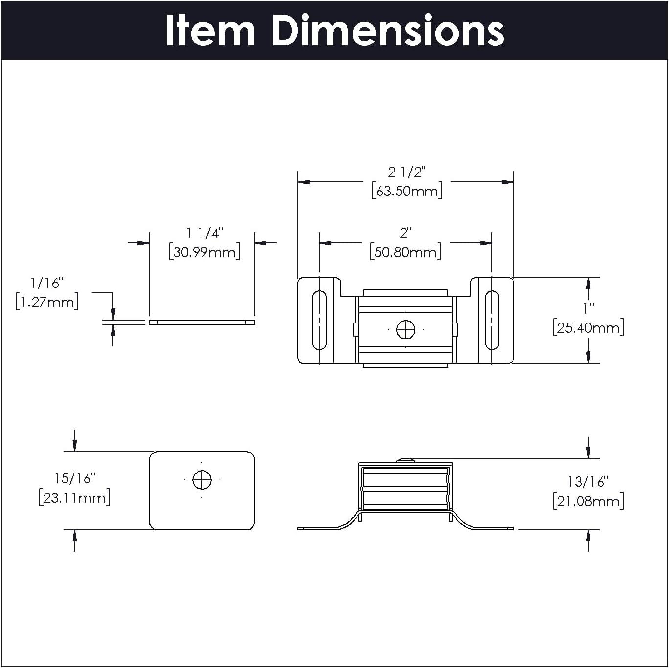 Cadmium Silver Steel Magnetic Door Catch