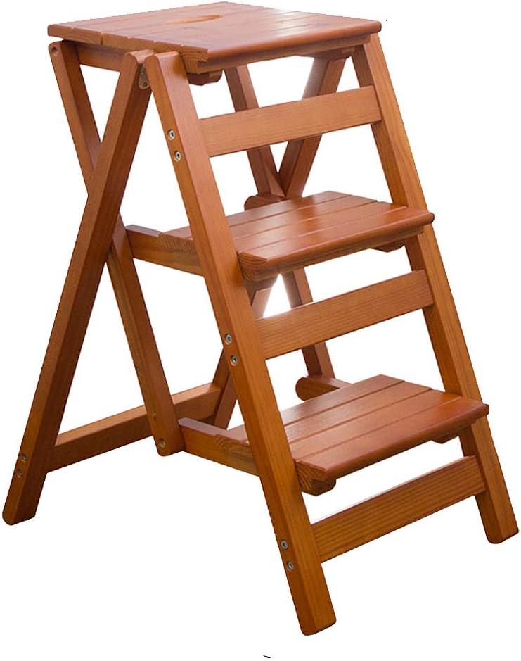 3 Step Folding Portable Wooden Step Stool