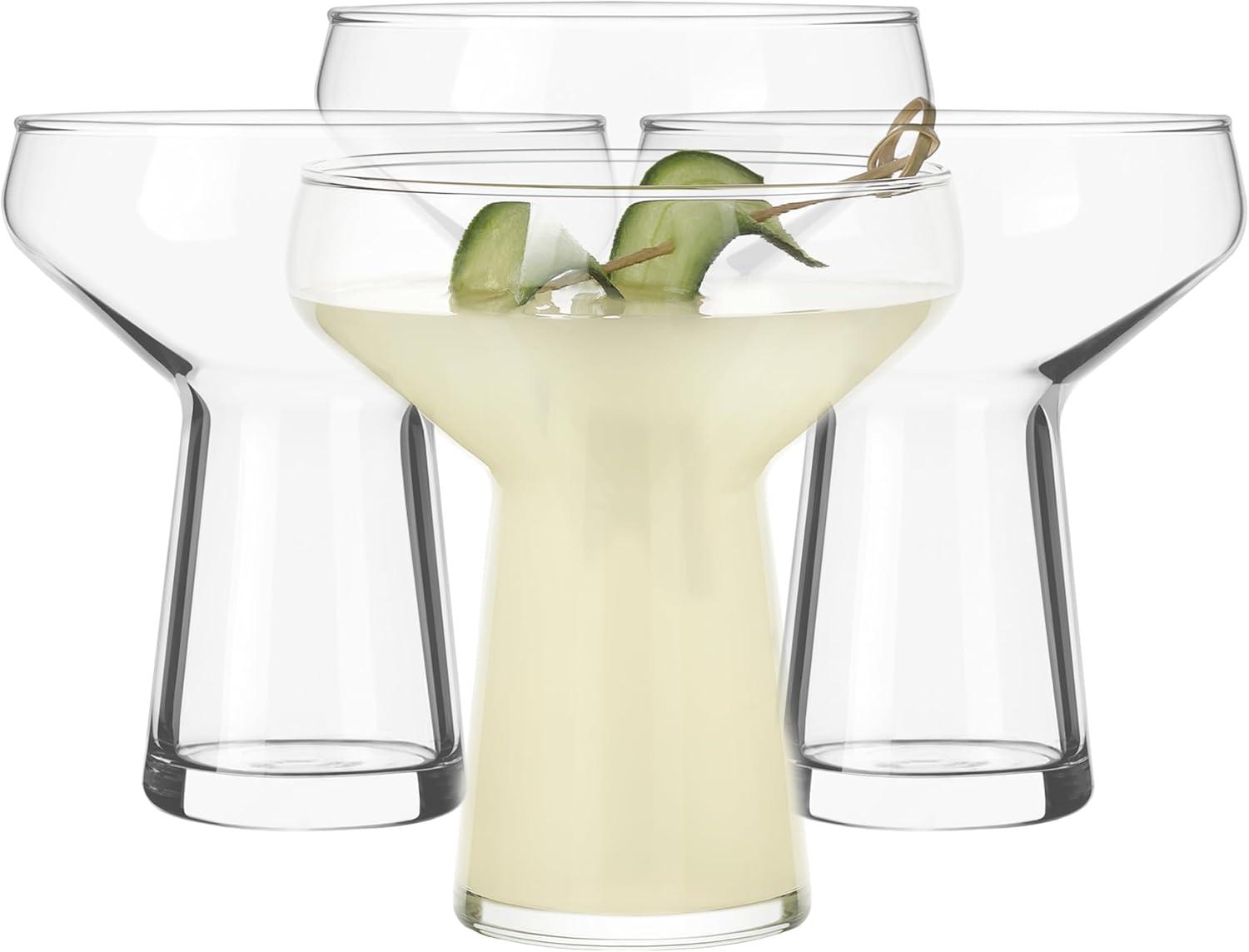 Libbey Large Stemless Margarita Glass, 14-ounce, Set of 4