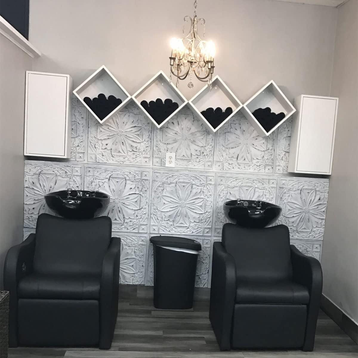 FromPlainToBeautifulInHours Milan 24'' L x 24'' W Textured PVC Drop-In & Glue Up Ceiling Tile Ceiling Tile (Set of 25)