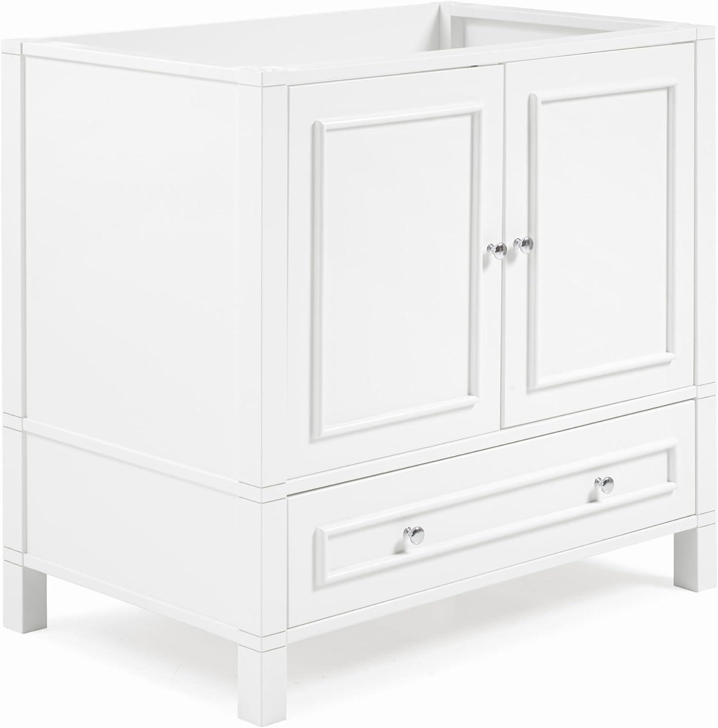 Williamsburg 36"W Transitional Style Vanity Cabinet With Soft Close Doors And Drawers