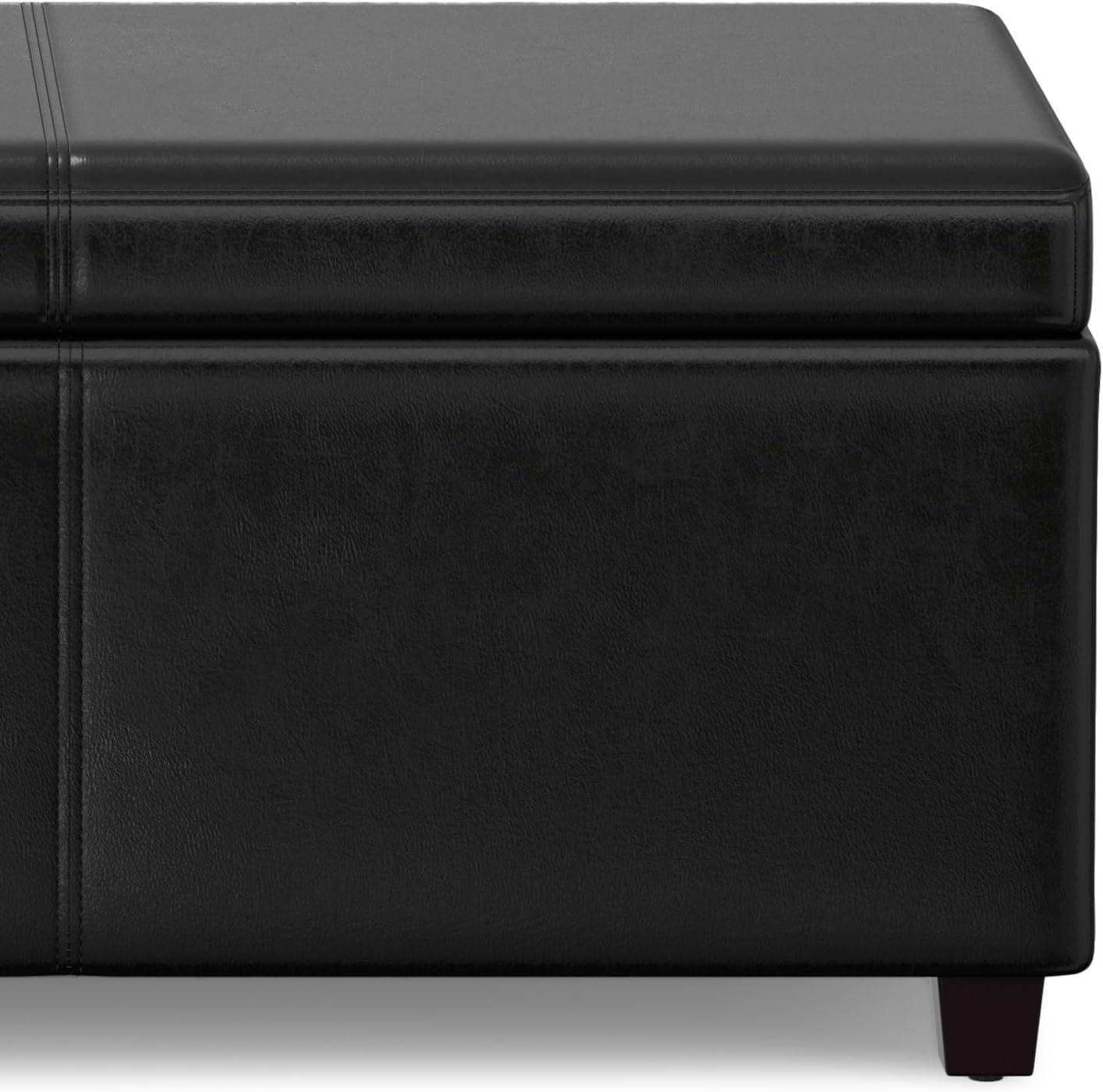 Simpli Home Avalon Extra Large Storage Ottoman Bench,Assembled