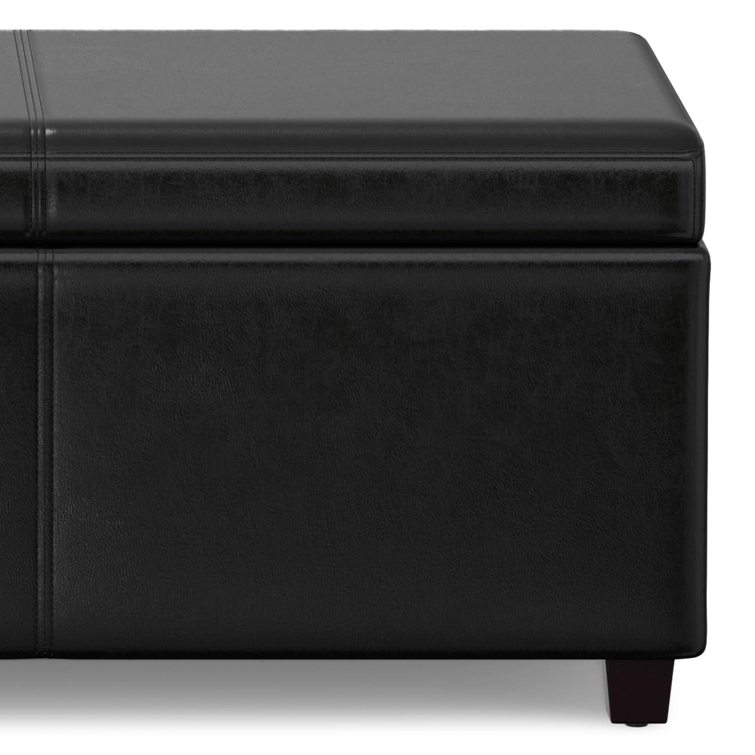 Simpli Home Avalon Extra Large Storage Ottoman Bench,Assembled