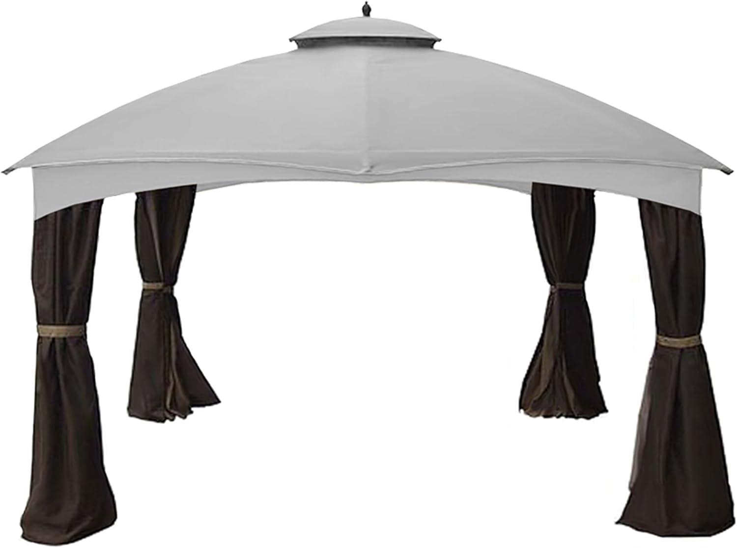 Garden Winds Replacement Canopy Top Cover for the Allen Roth 10 x 12 Gazebo - Slate Gray