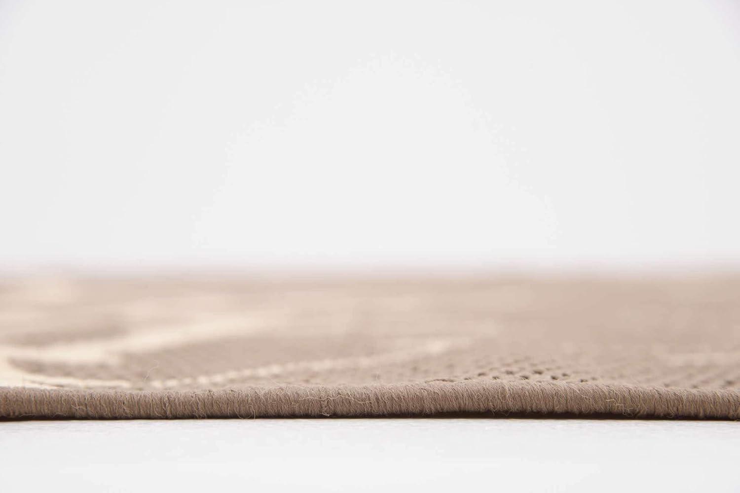 Unique Loom Outdoor Botanical Collection Area Rug - Branch (7' 1" x 10' Rectangle Brown/Beige)