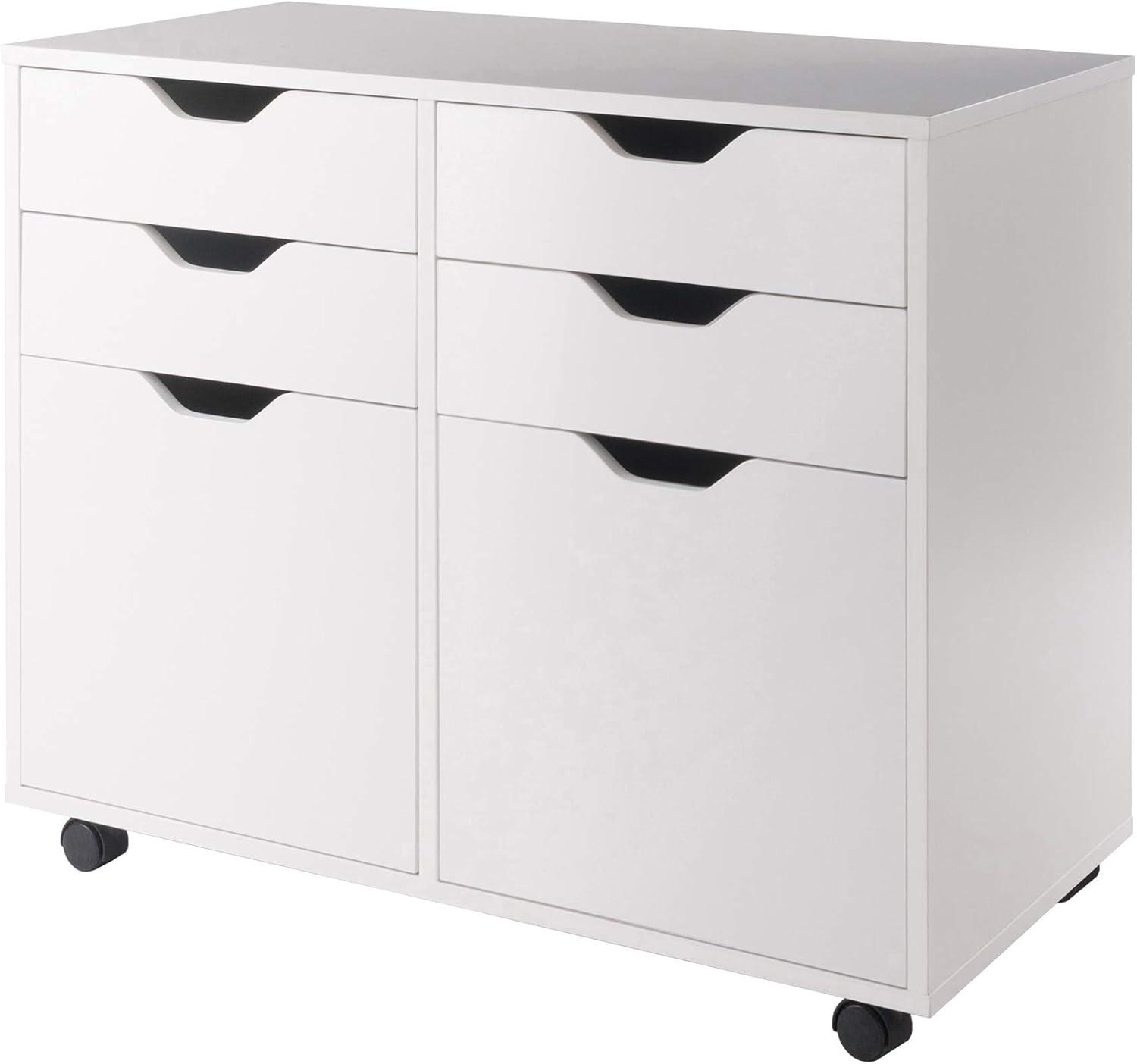 Halifax 2 Sections Mobile Storage Cabinet - Winsome