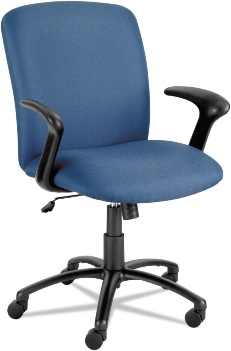 Safco Big & Tall Executive High-Back Chair Black Foam, Polyester Seat - Polyester Back - Black Steel Frame - 5-star Base - Black - 22.25" Seat Width x 20.75" Seat Depth - 27" Width x 30.3" Depth x 44.