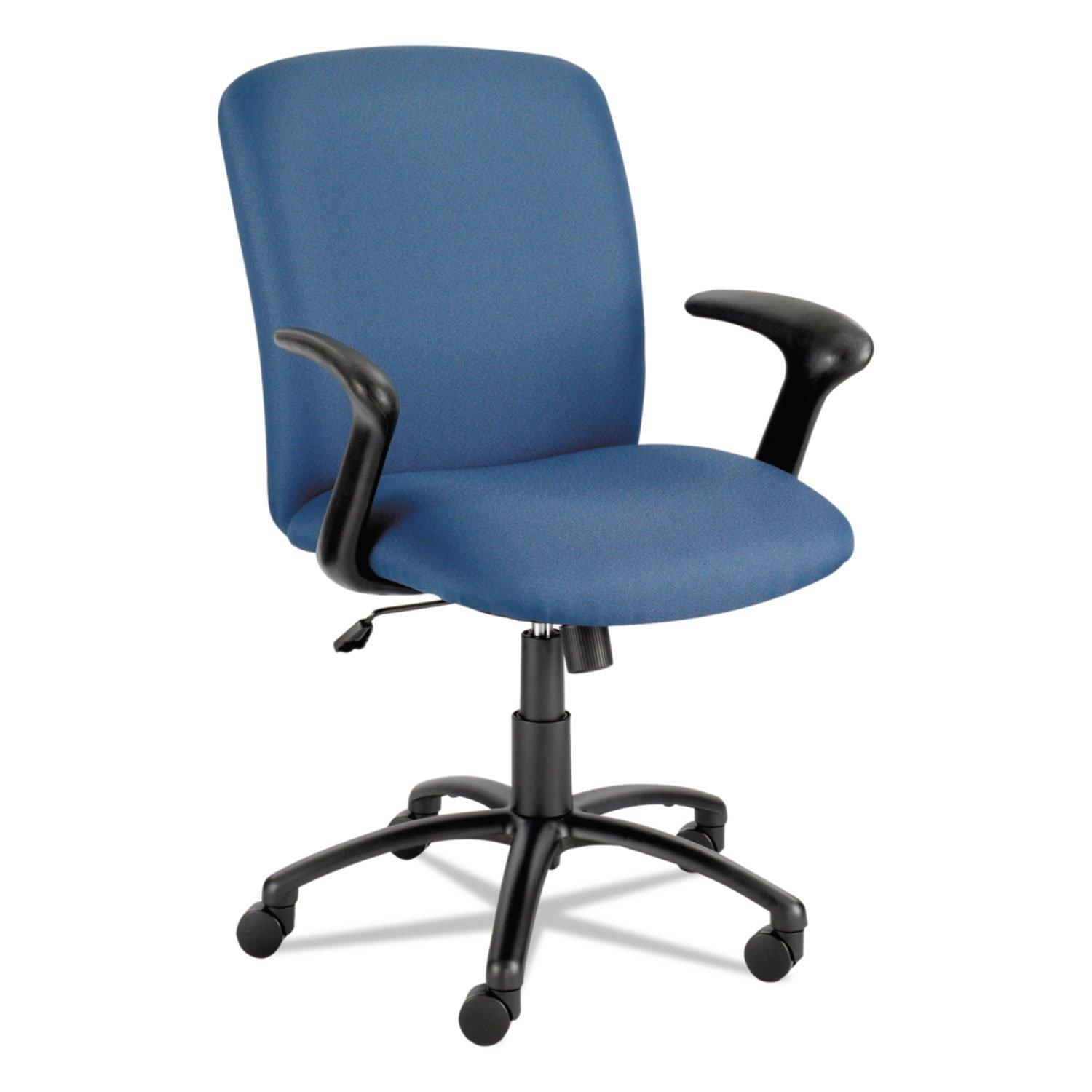 Safco Big & Tall Executive High-Back Chair Black Foam, Polyester Seat - Polyester Back - Black Steel Frame - 5-star Base - Black - 22.25" Seat Width x 20.75" Seat Depth - 27" Width x 30.3" Depth x 44.