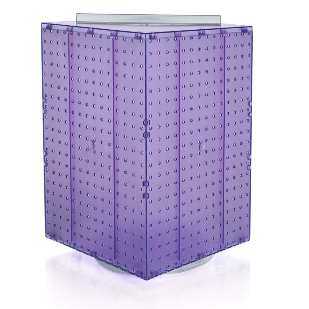 Four-Sided Revolving 14"W x 20"H Pegboard Counter Display
