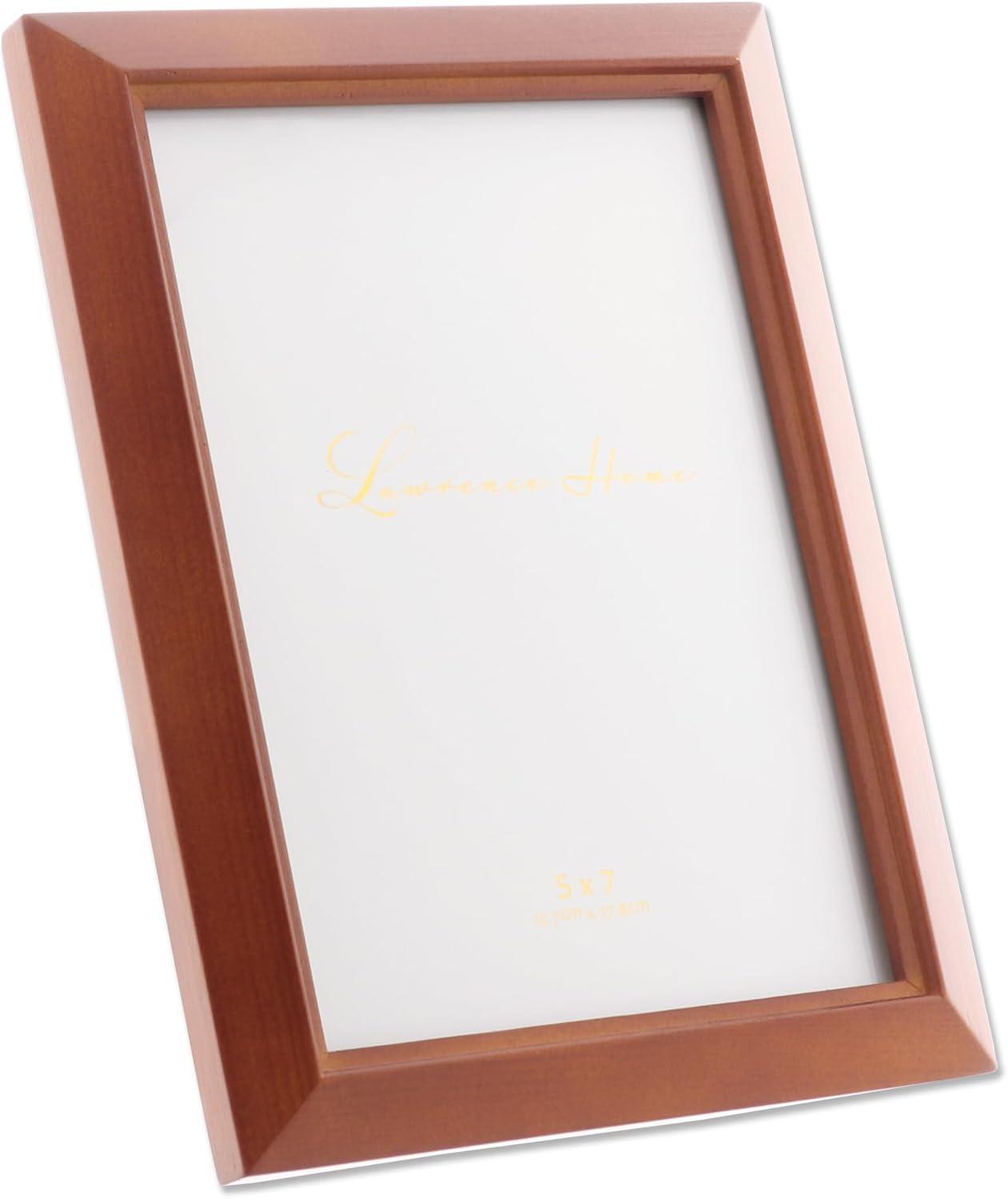 Lawrence Frames Walnut Wood 5x7 Picture Frame - Estero Collection 725257