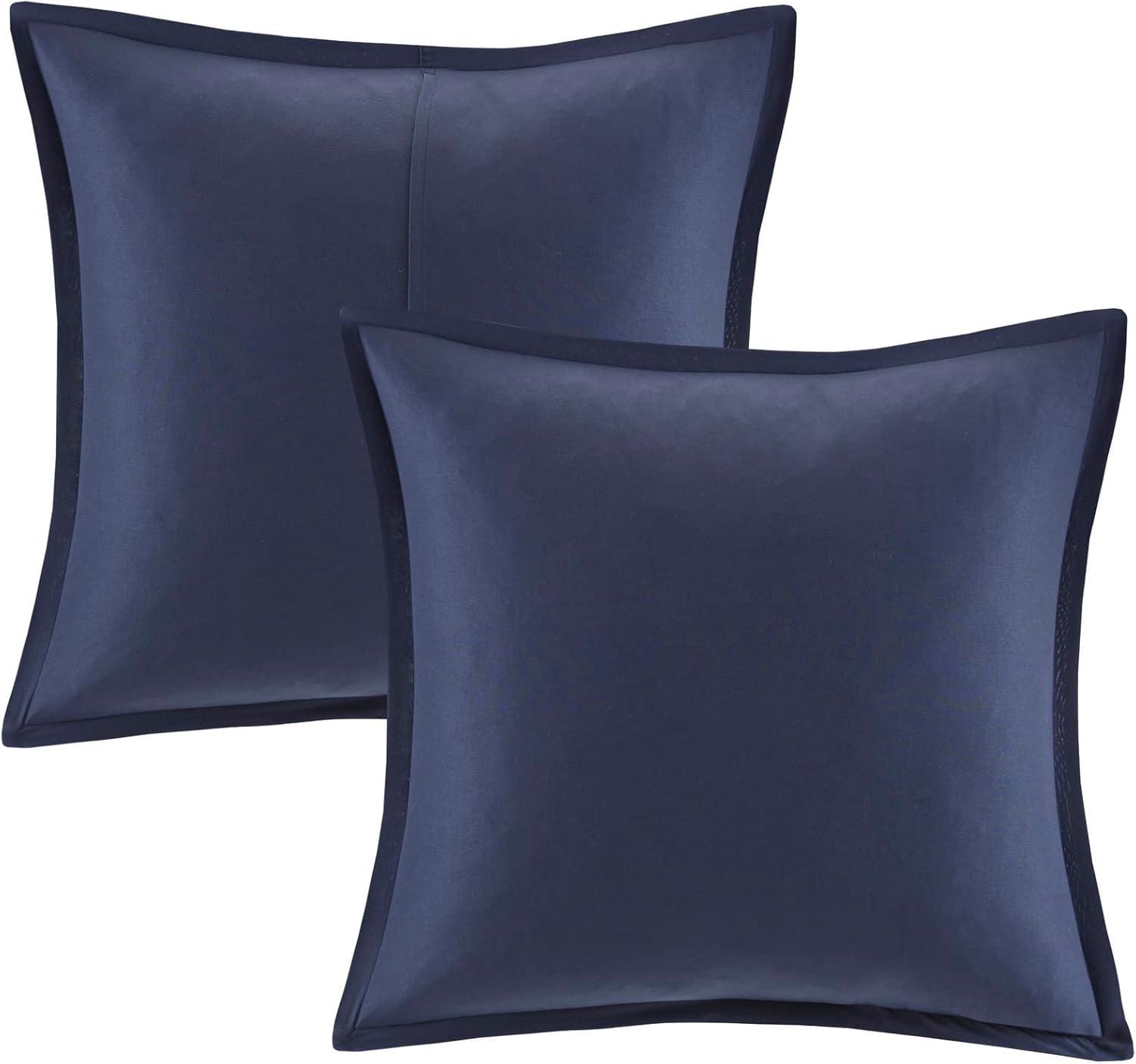 Madison Park Zennia 7 Piece Seersucker Floral Comforter Set with Throw Blanket