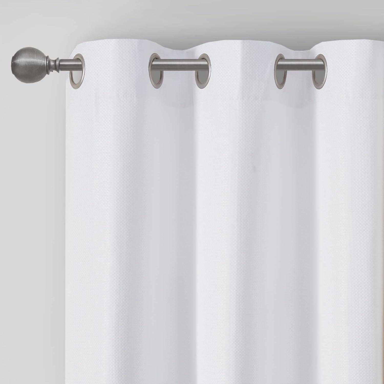 Madison Park Galen Basketweave Room Darkening Curtain Panel Pair (Set of 2)
