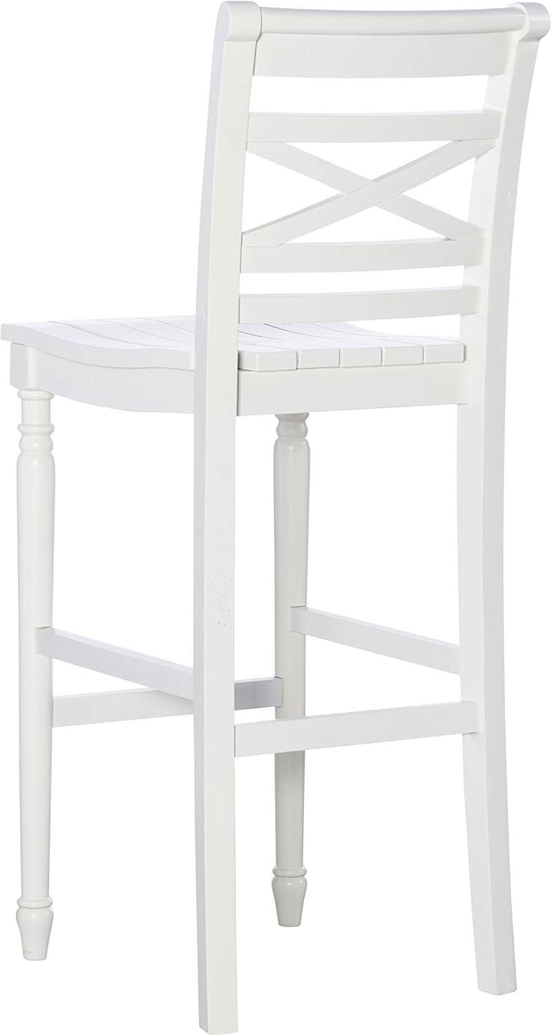 Asher 30.25" Bar Stool , White