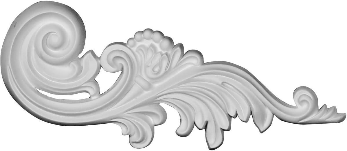 Primed White Polyurethane Architectural Scroll Onlay