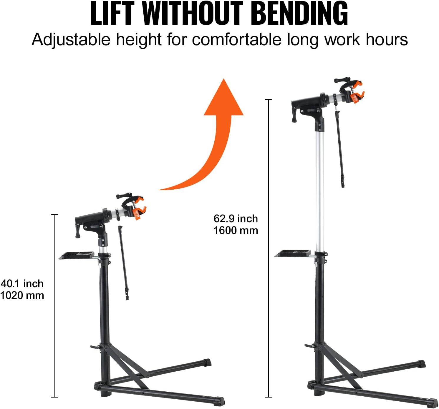 Bike Repair Stand, 66 lbs Heavy-duty Aluminum Bicycle