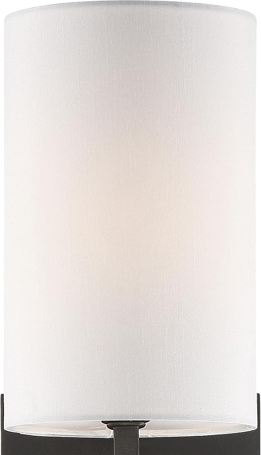 VER-241-BF-Crystorama Lighting-Veronica - One Light Wall Sconce-Black Forged Finish