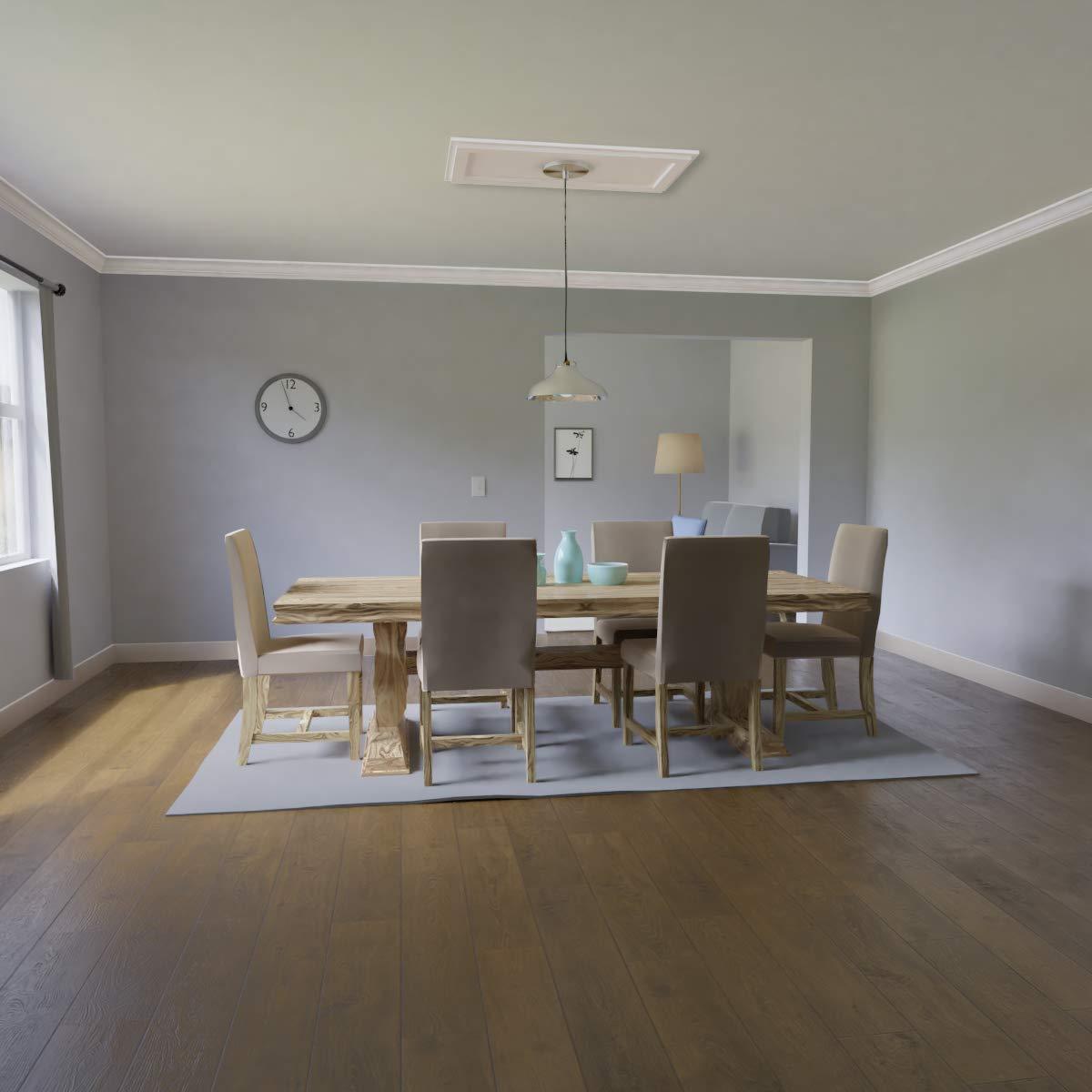 Ekena Millwork 24"W x 16"H x 7"ID x 7 1/2"C x 1"P Zoe Architectural Grade PVC Contemporary Ceiling Medallion CMP36X18RE