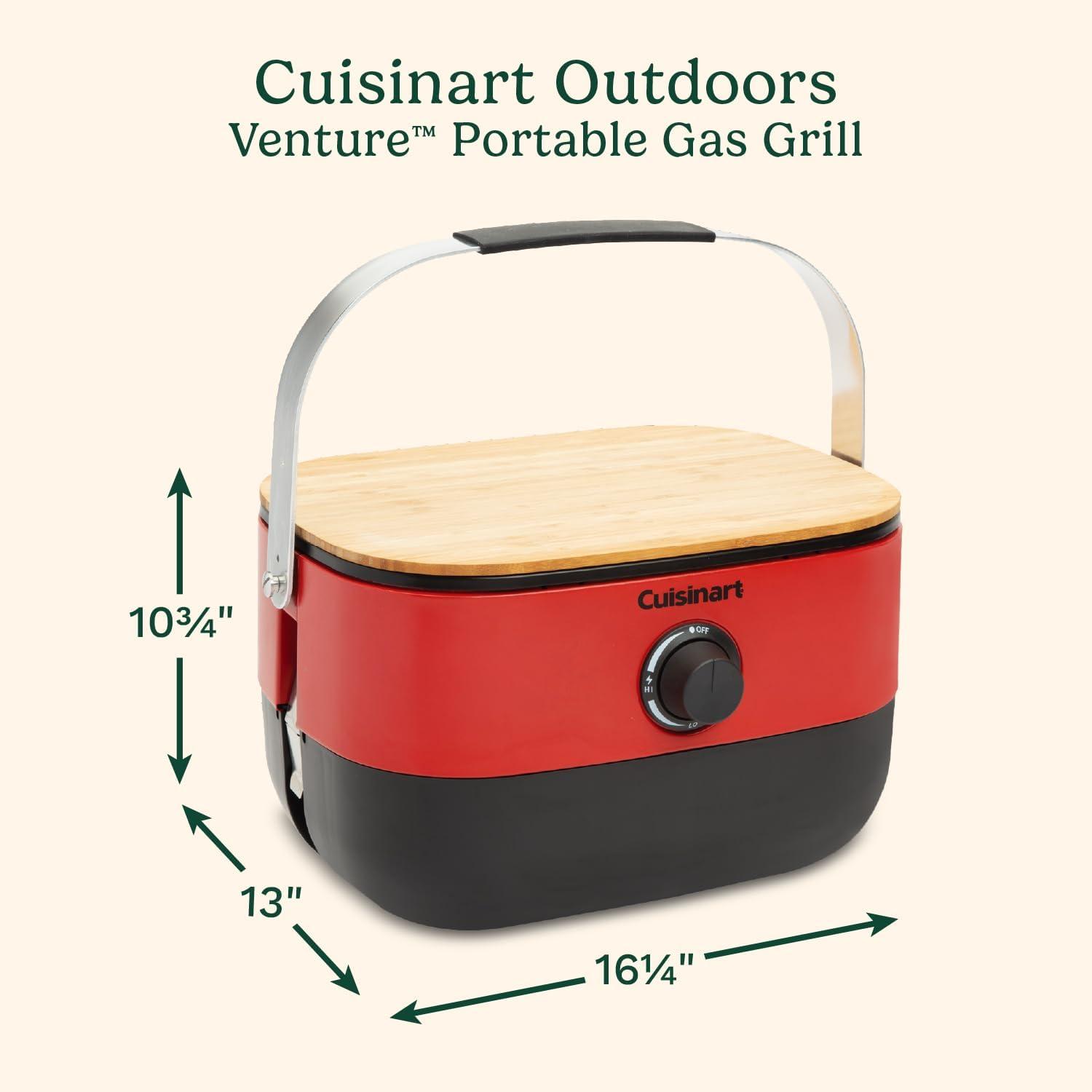 Cuisinart ® Venture ™ Red Portable Outdoor Gas Grill