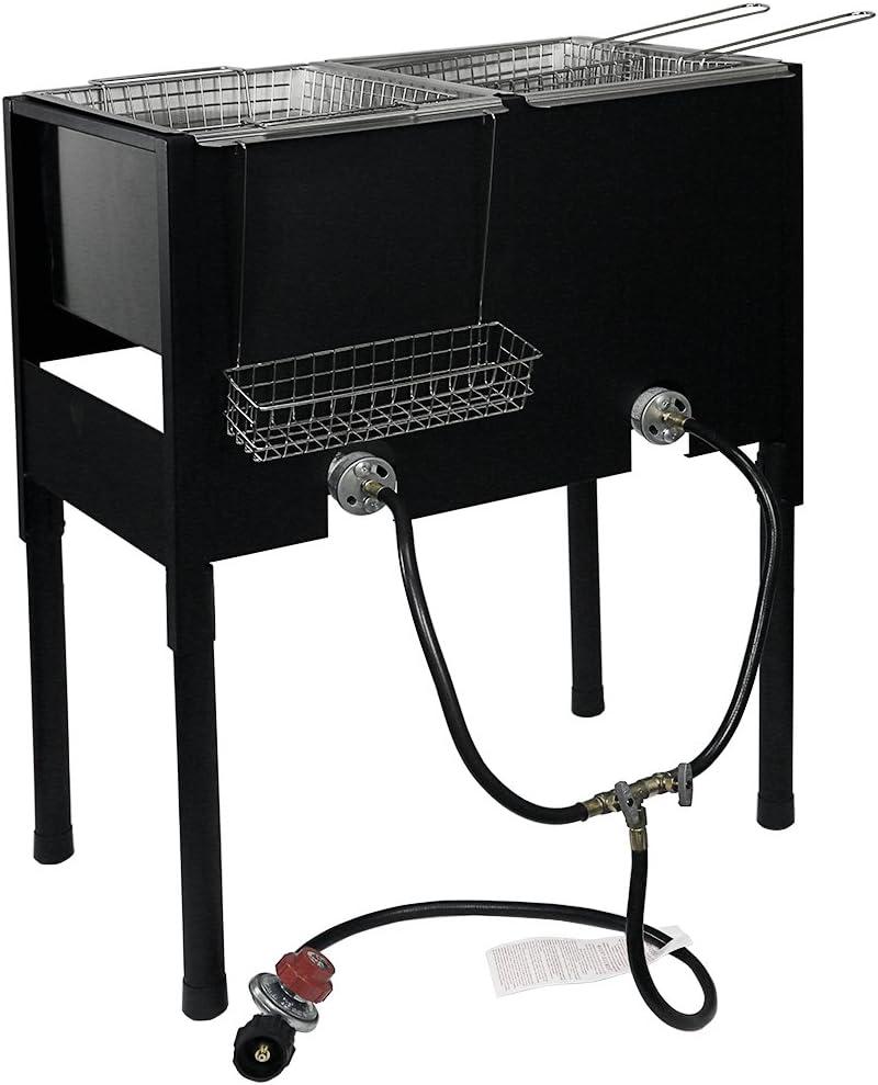 Standing 2 - Burner High Pressure Propane Deep Fryer