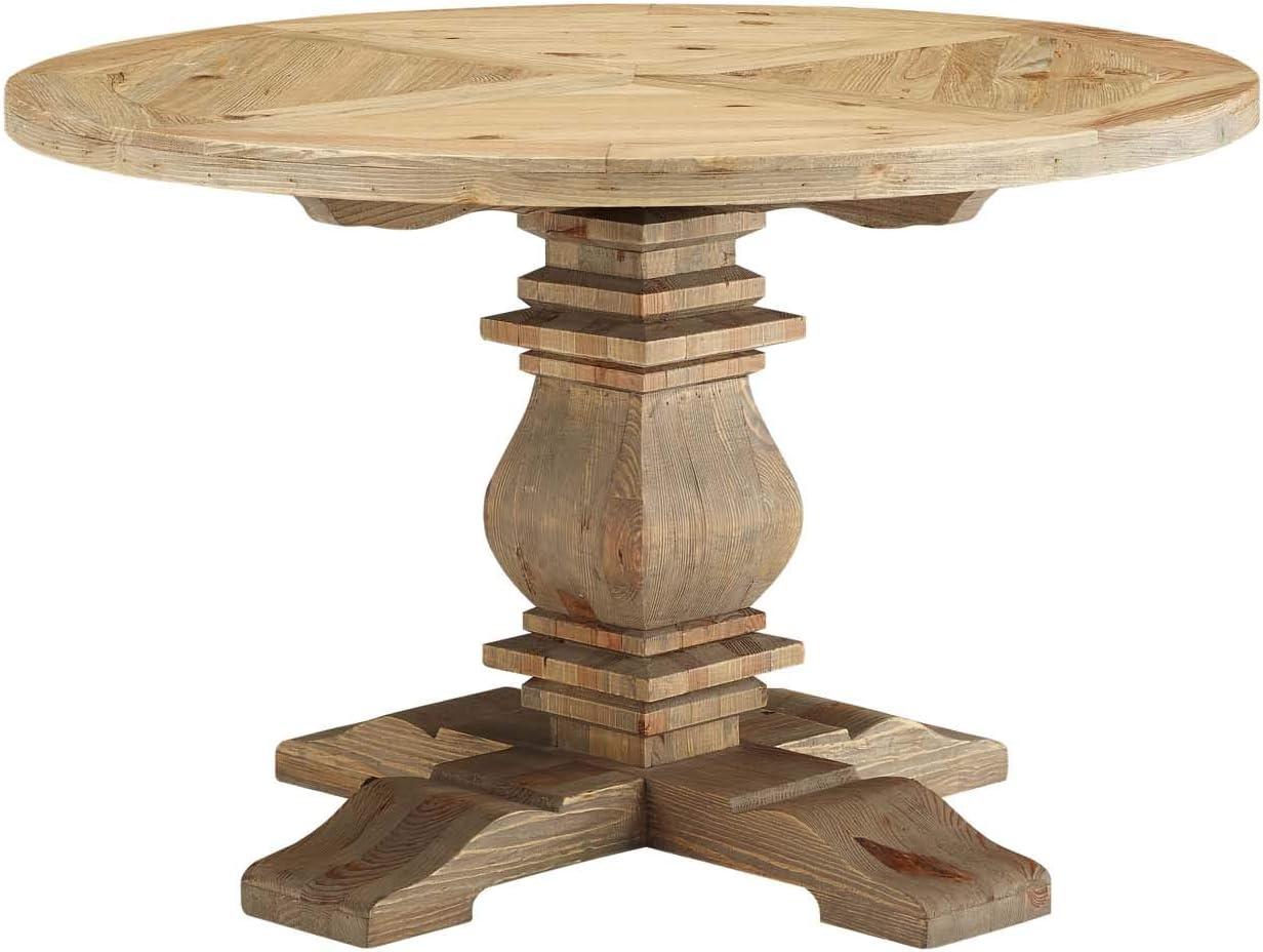 Modway Modway The Barn Wild Hen Round Pine Wood Dining Table
