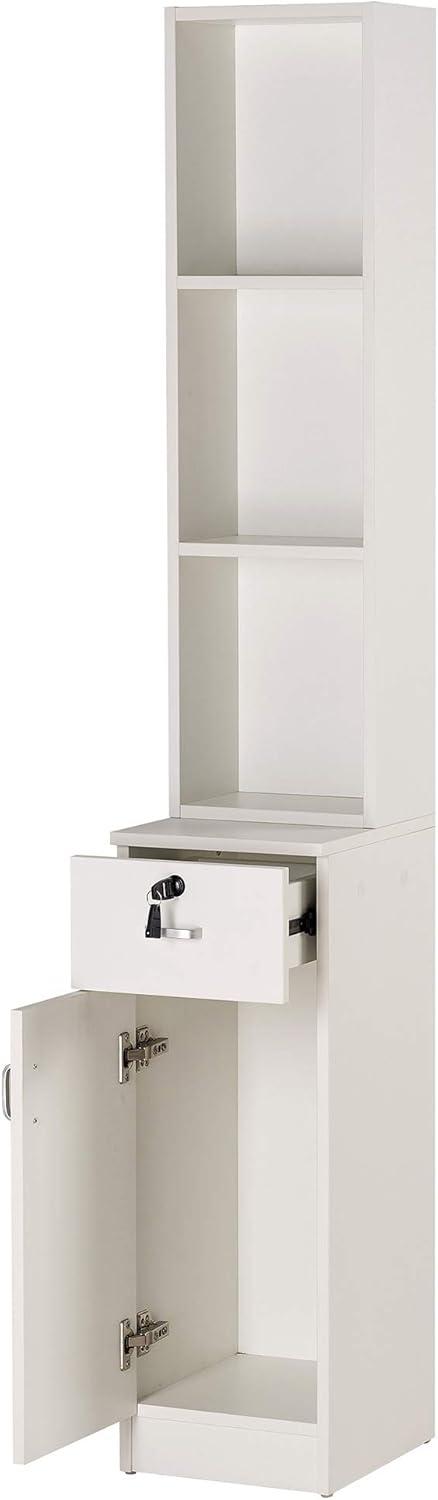 MCombo Locking Wall Mount Salon Styling Station Drawer Storage