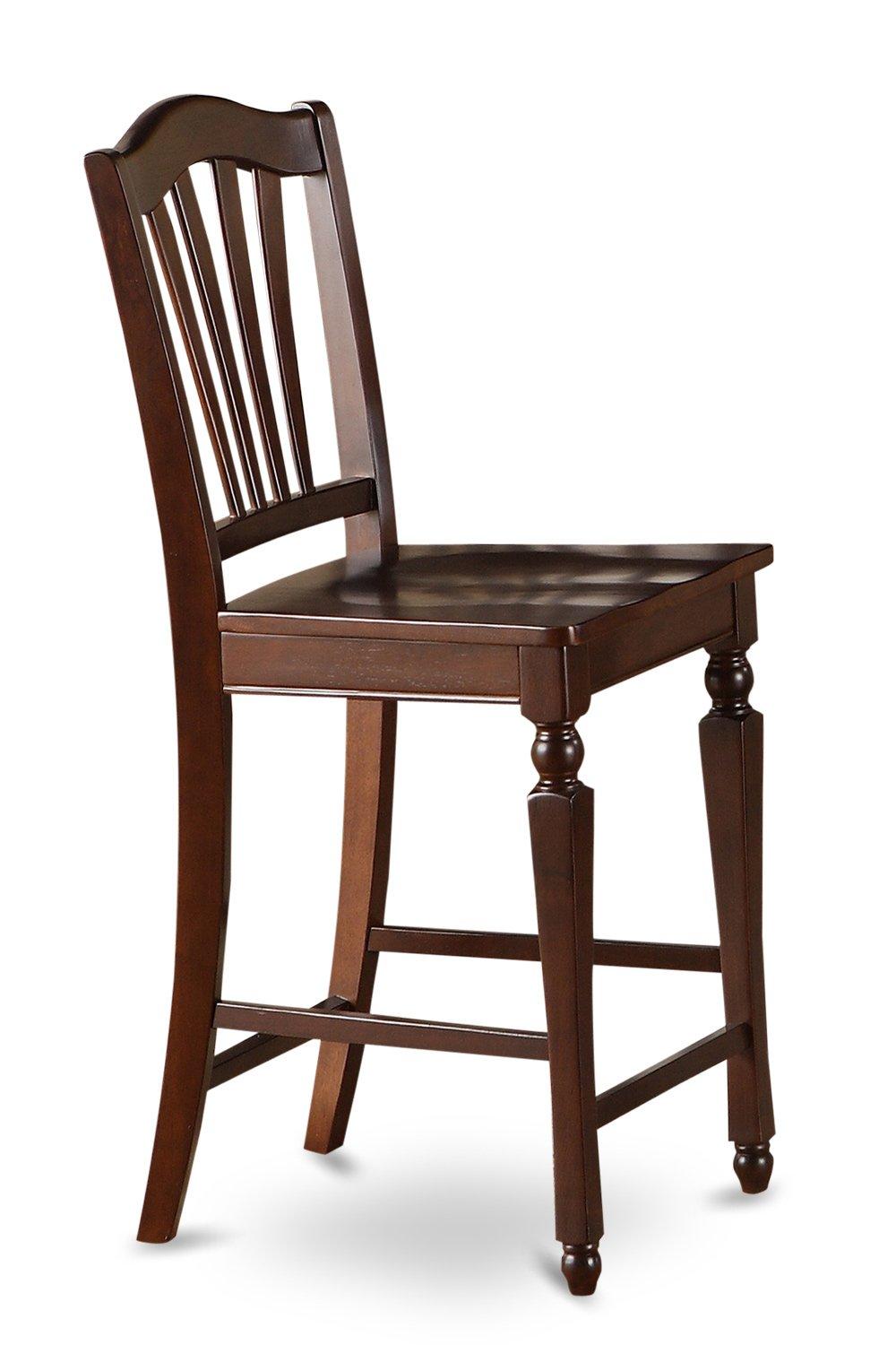 East West Furniture Chelsea 7 Piece High Splat Dining Table Set