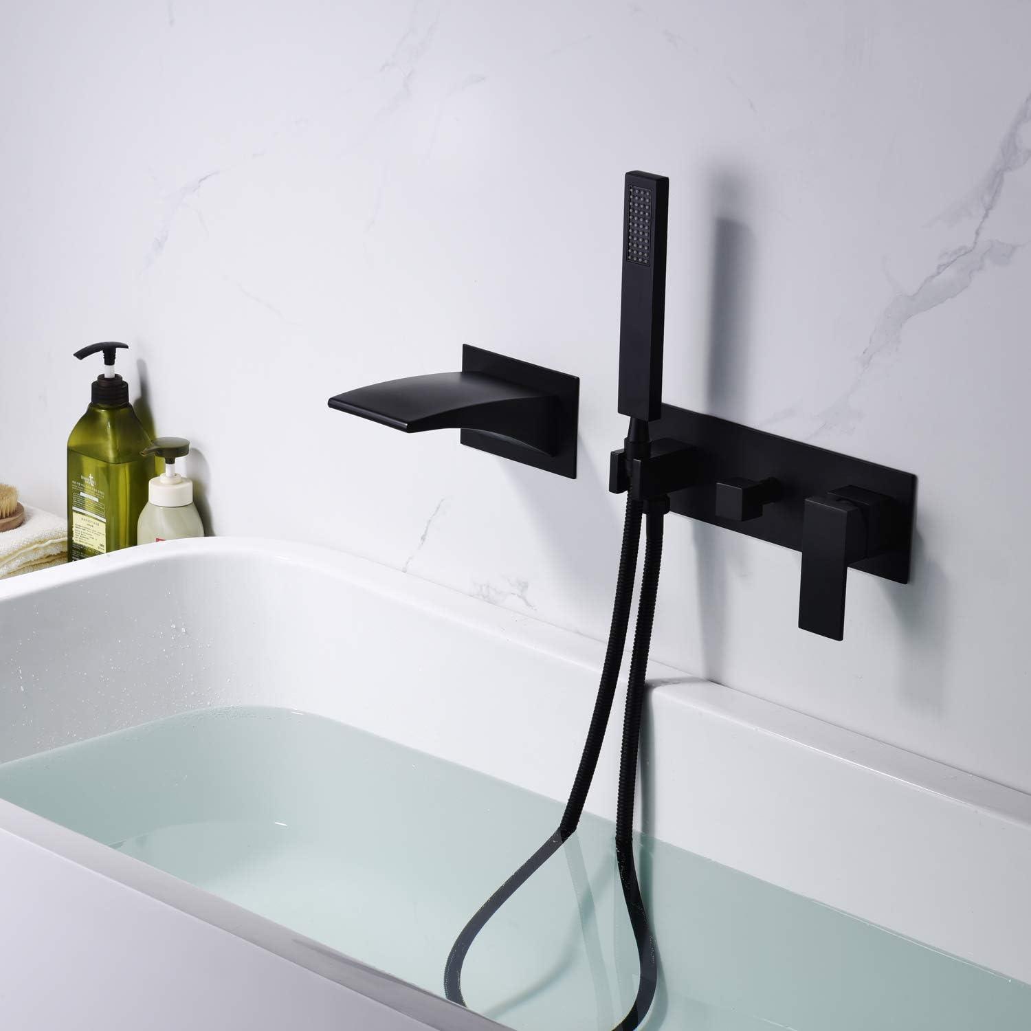 1 Handle Bathroom Waterfall Faucet with Diverter