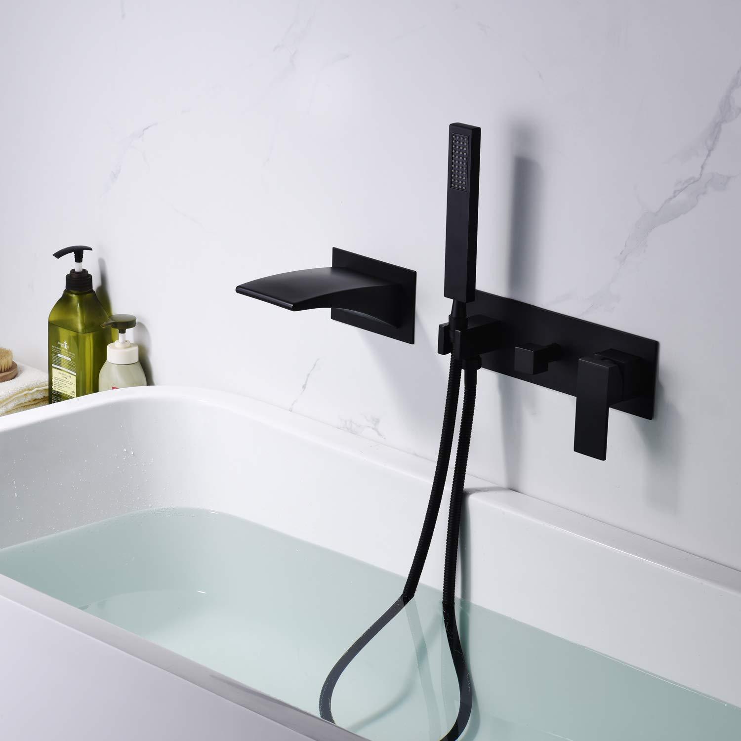 1 Handle Bathroom Waterfall Faucet with Diverter