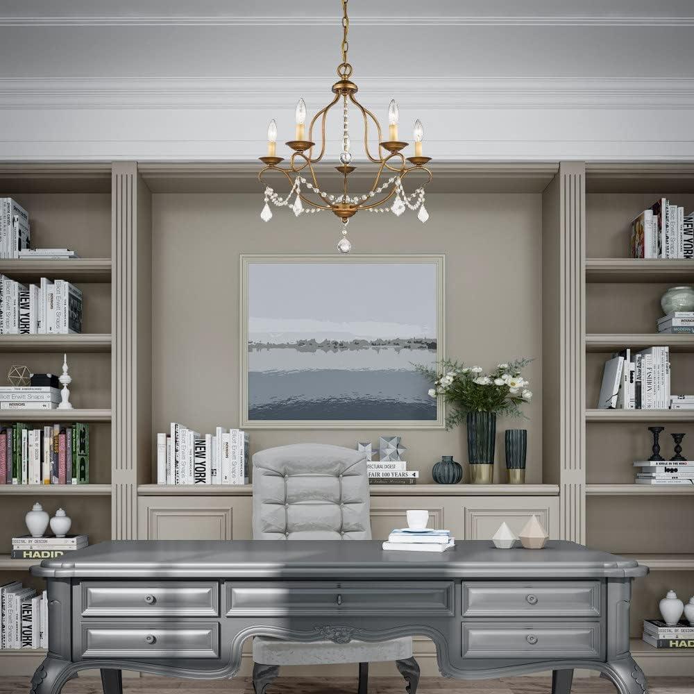 Livex Lighting Chesterfield 5 - Light Chandelier in  Hand Applied Venetian Golden Bronze