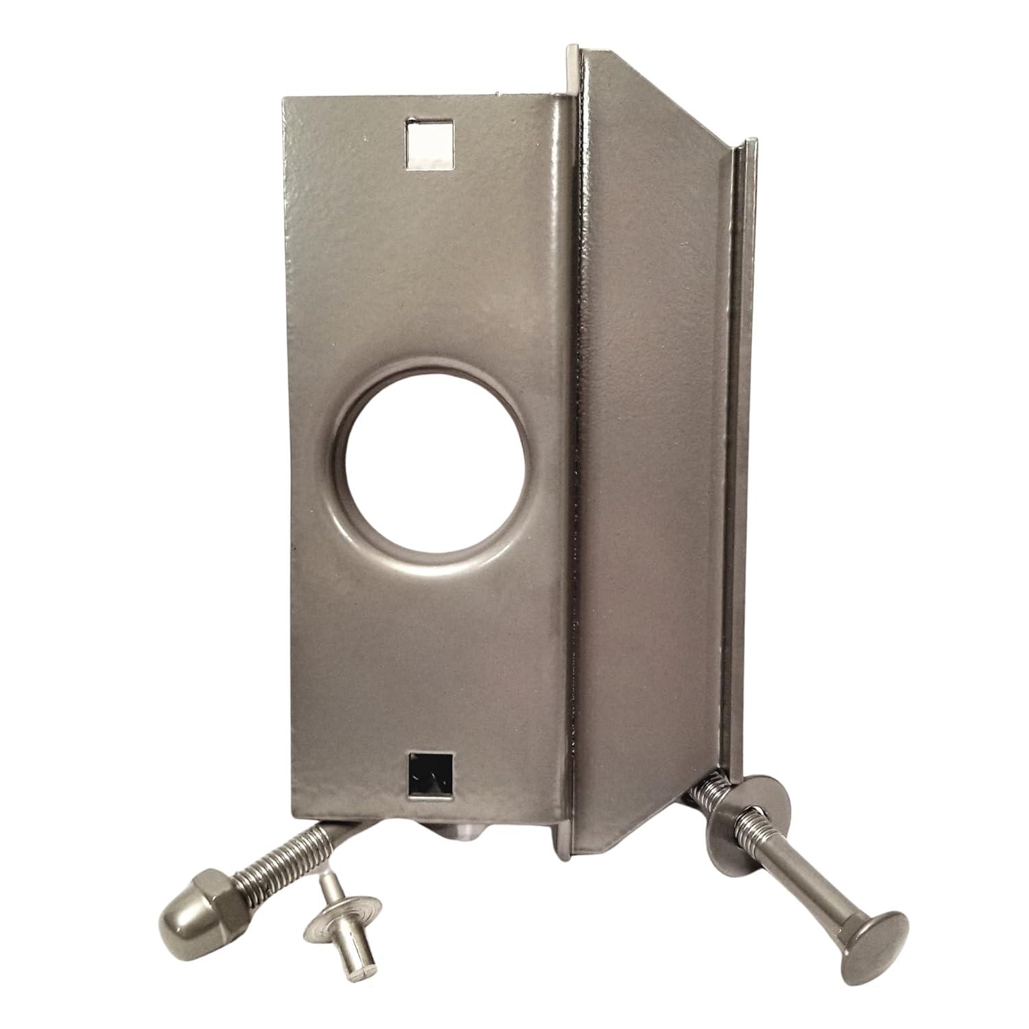 Steel Latch Guard Plate for Out-Swinging Doors | Commercial Door Security | Universal Latch Guard | TUFF STRIKE | Aluminum
