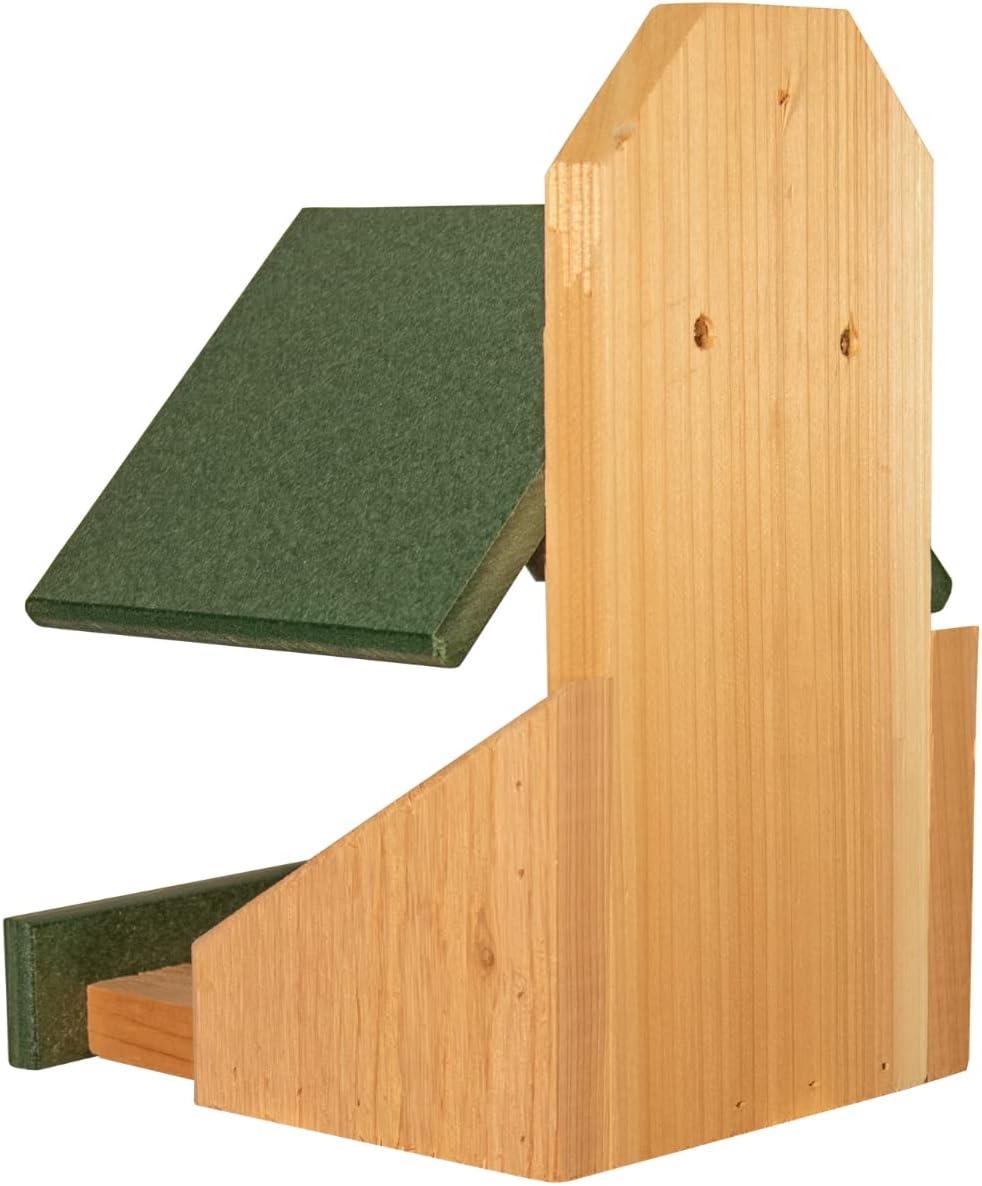 JCS Wildlife Cedar Robin Roost Birdhouse with Recycled Poly Lumber Roof