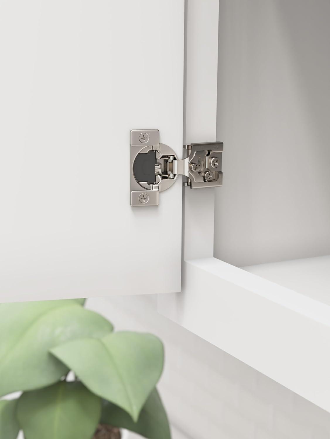 Amerock 1/2 inch (13mm) Overlay Face Frame Soft-Close Concealed Cabinet Hinge - 1 Pair