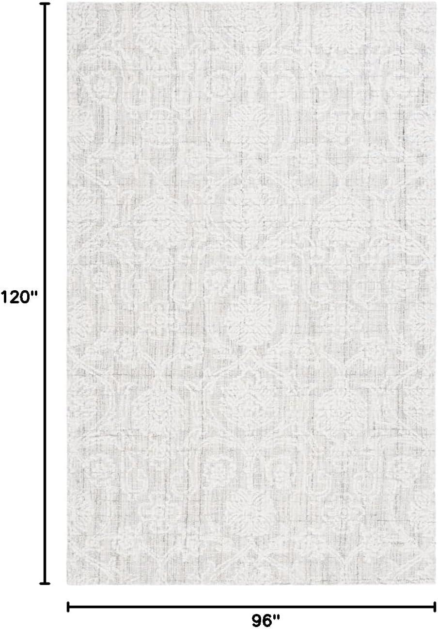 Ebony EBN111 Hand Tufted Area Rug - Grey/Ivory - 8'x10' - Safavieh.