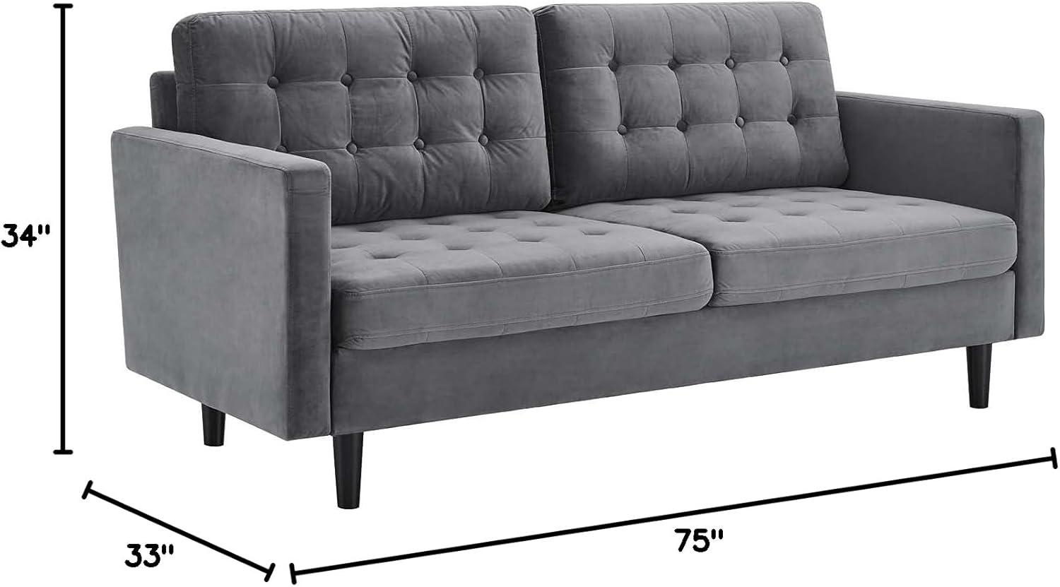 75'' Velvet Sofa