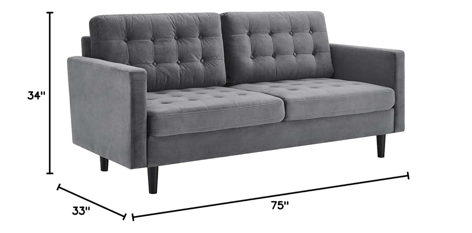 75'' Velvet Sofa