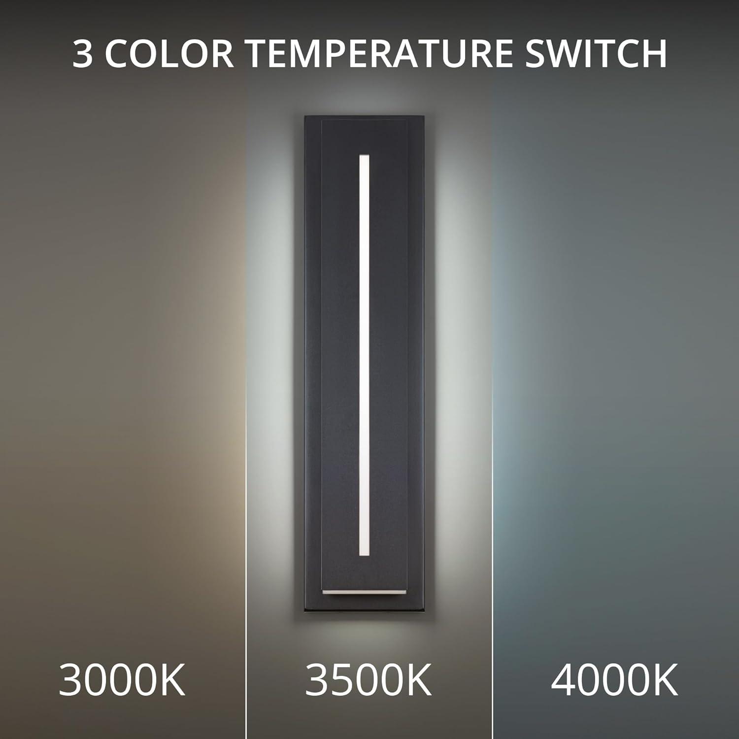 Midnight Single Light Outdoor Aluminum LED Wall Light