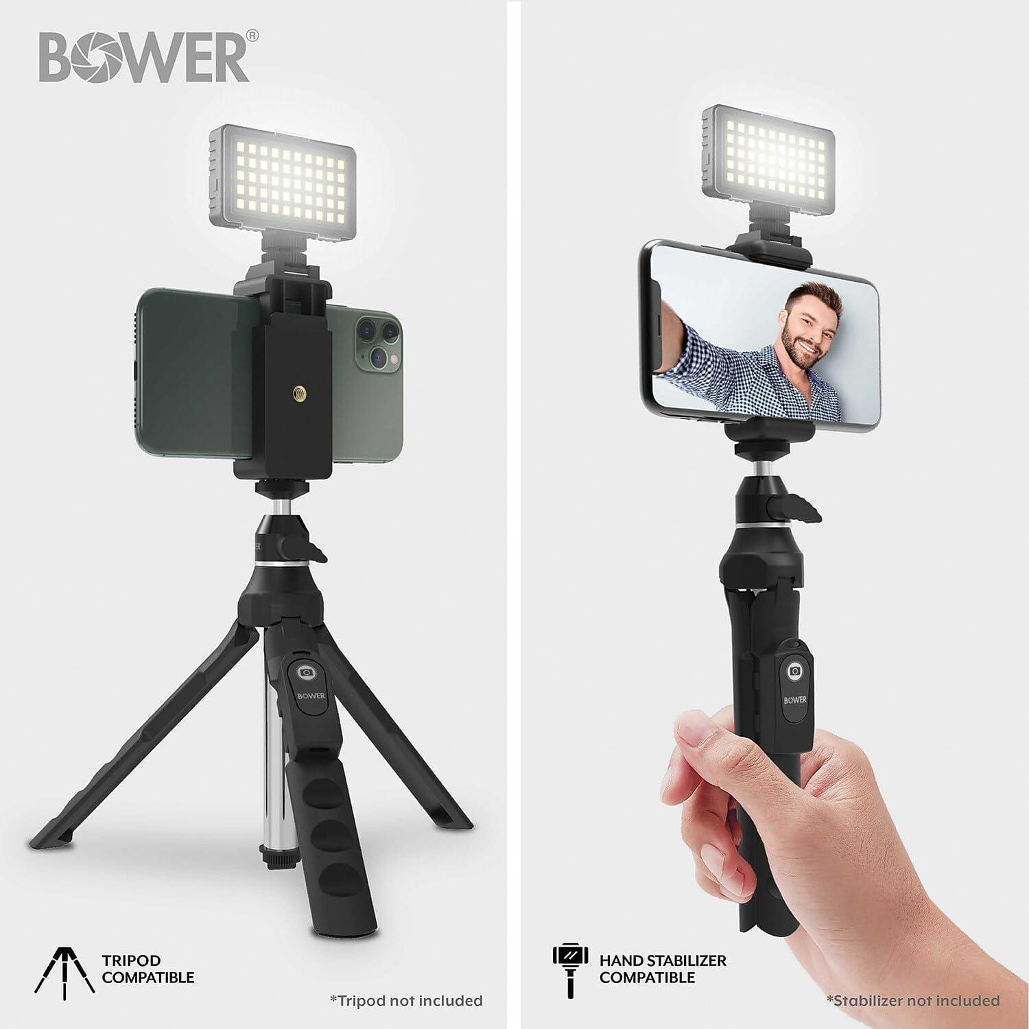 Bower 50 LED Smartphone Video Light with Charger