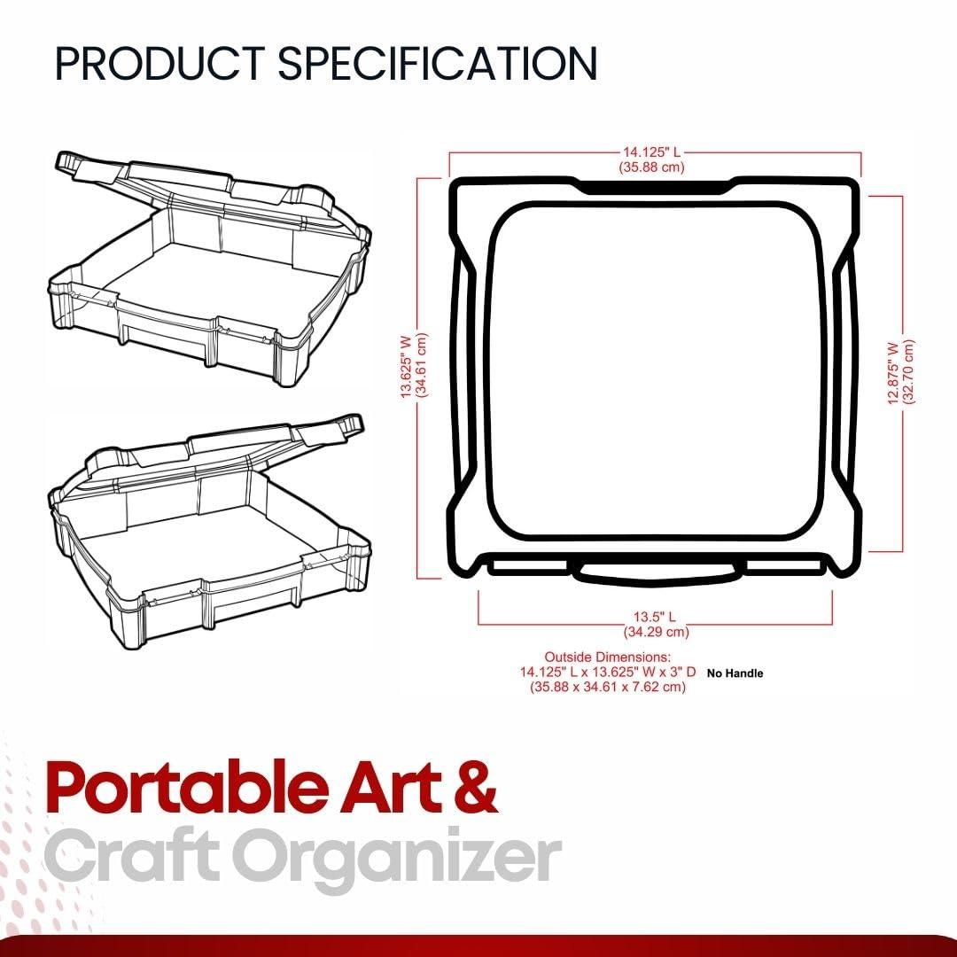 ArtBin Essentials Box-14.125"X13.625"X3" Translucent