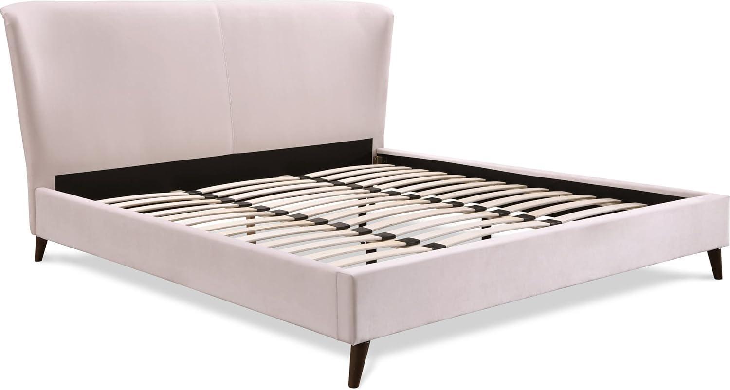 Adore Decor Adele Jupiter Wingback Upholstered Platform Bed