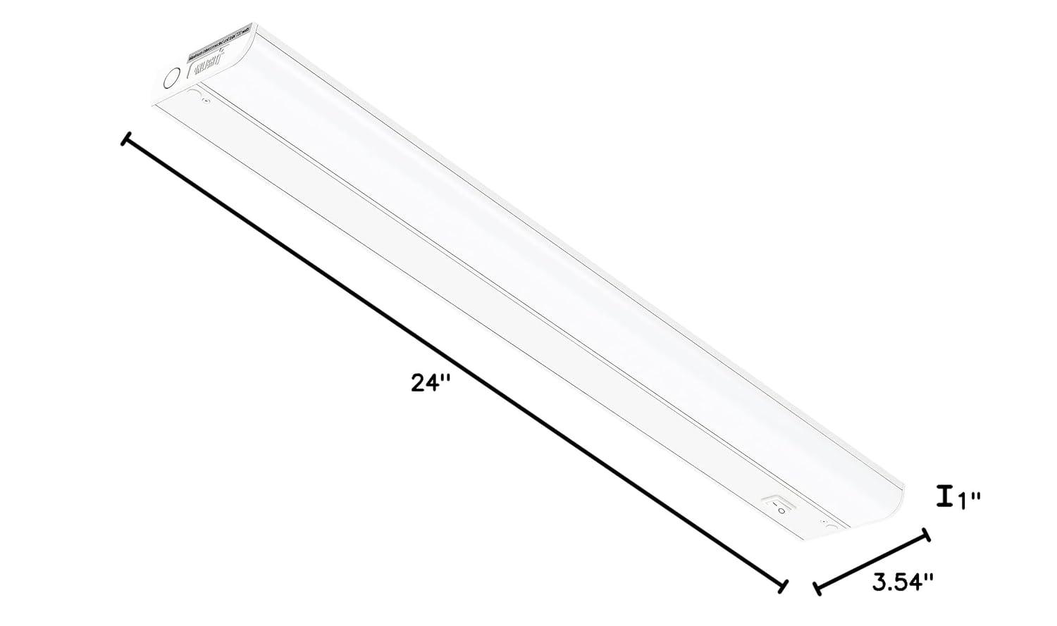 Inlight 5000K Dimmable Under Cabinet LED Lights, selectable inches, Hardwired Only