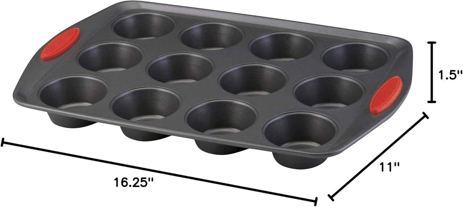 Rachael Ray 12-Cup Non-Stick Yum-O Bakeware Oven Lovin Muffin Pan