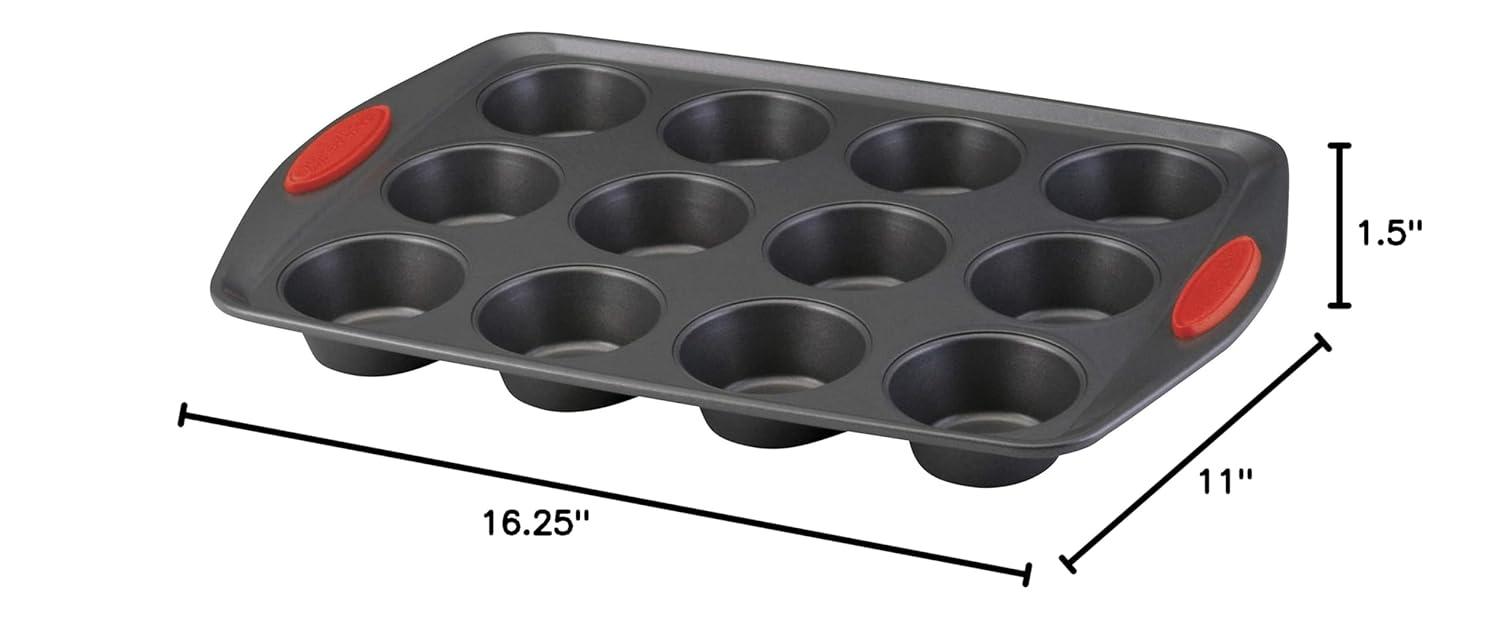 Rachael Ray Rachael Ray 12-Cup Non-Stick Yum-O Bakeware Oven Lovin Muffin Pan