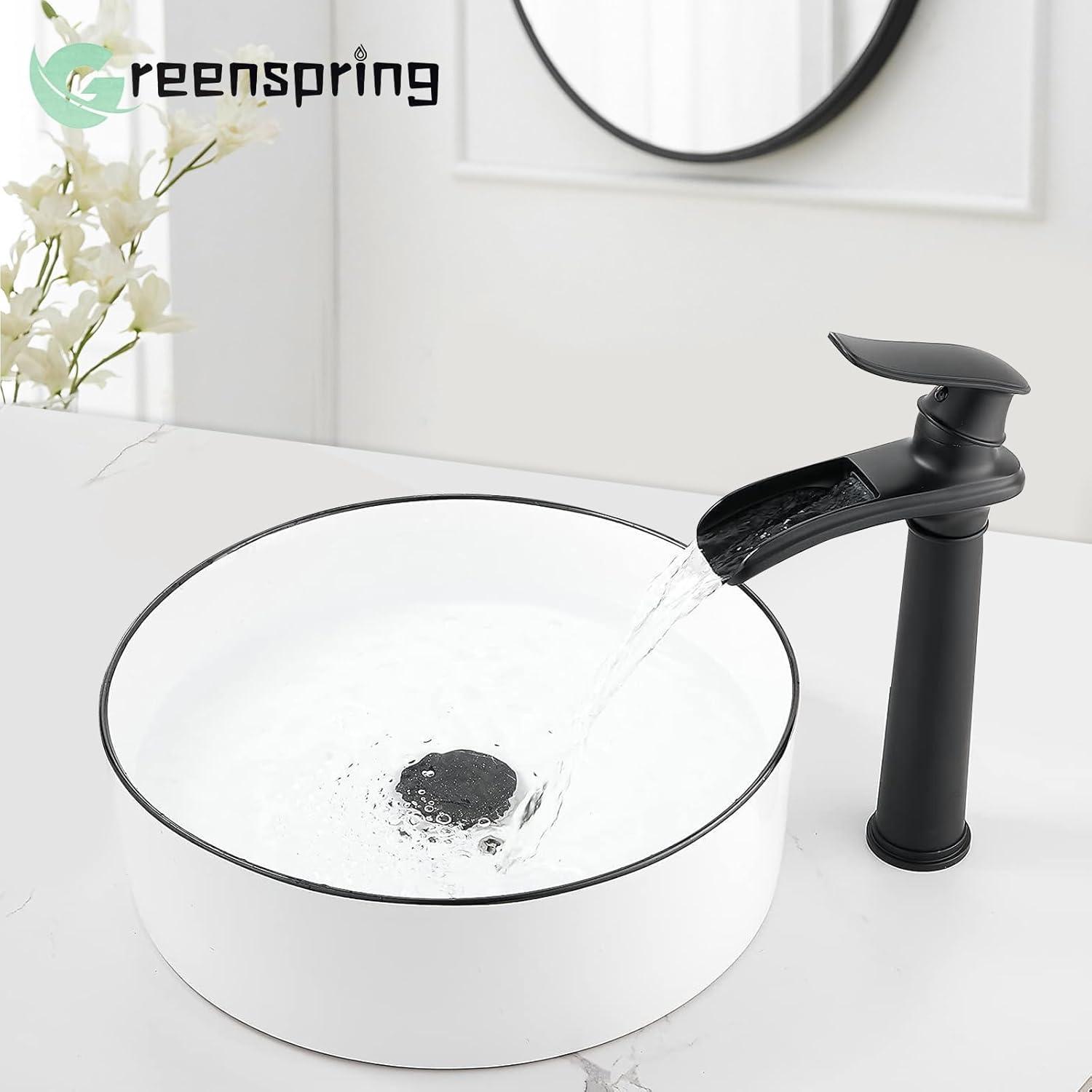 Vessel Sink Faucet Single-handle Bathroom Faucet with Drain Assembly