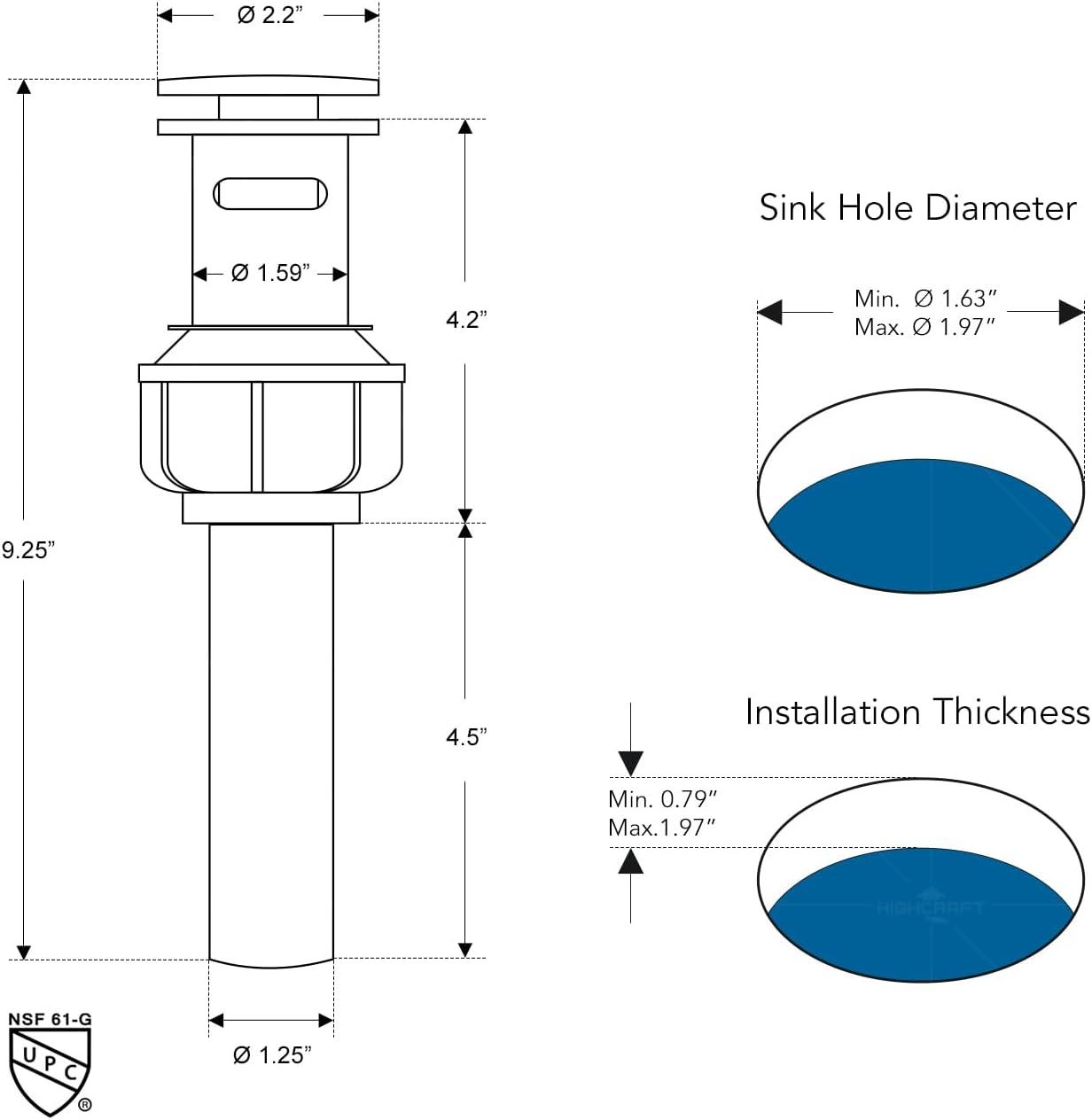 Brushed Nickel Stainless Steel Single Handle Bathroom Faucet