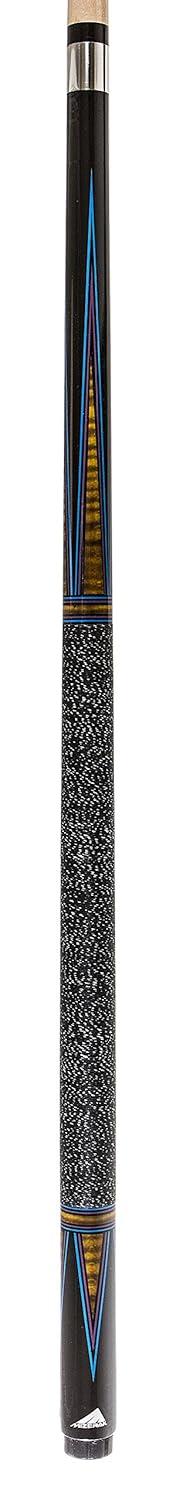 Mizeral 58" 2-Piece Deluxe Graphite Maple Billiard Pool Cue with 13mm Fiber Ferrule with Leather Tip